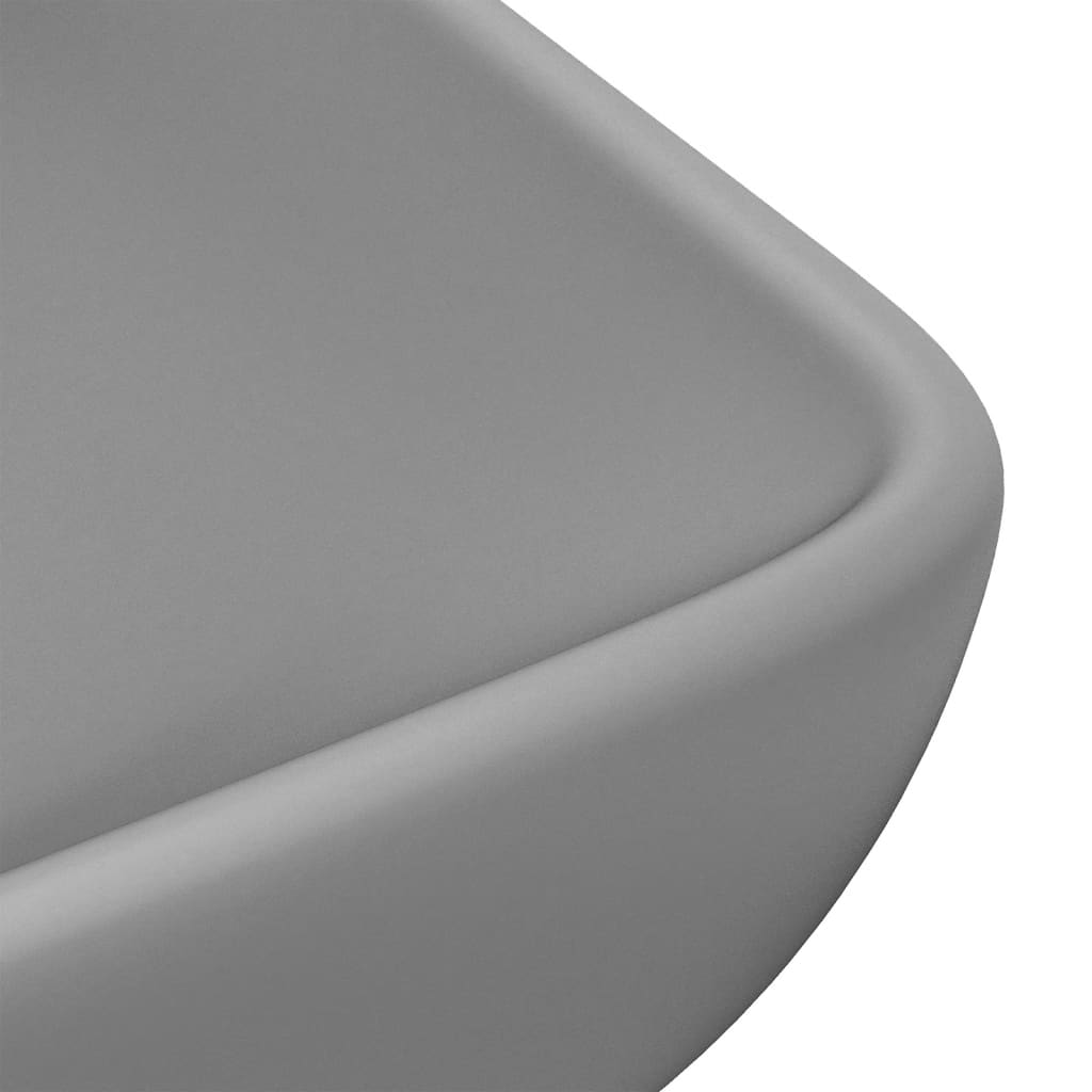 Luxus-Waschbecken Rechteckig Matt Weiß 71x38 cm Keramik