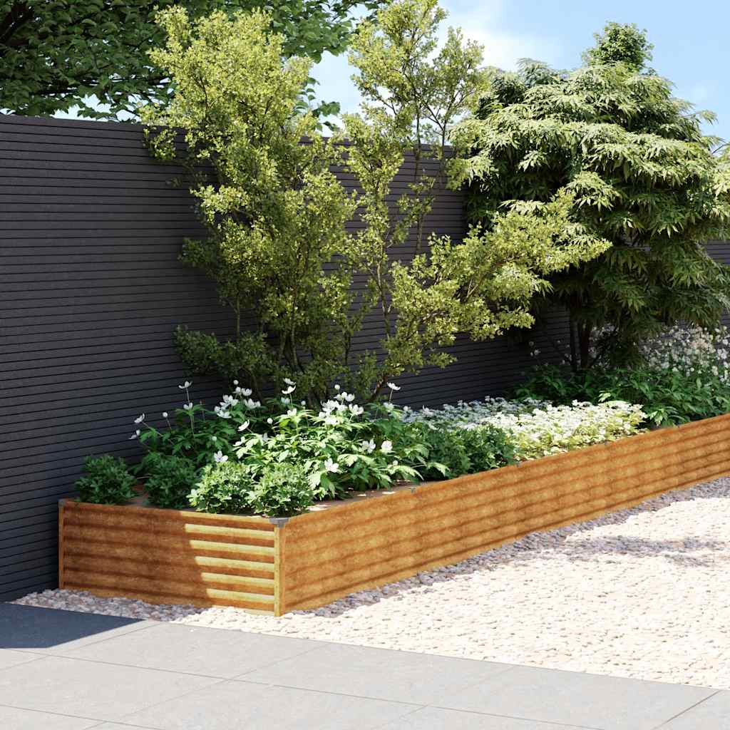 Garten-Hochbeet 100 x 50 x 36 cm Cortenstahl