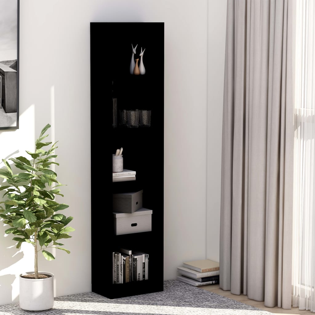 Bücherregal 3 Fächer Weiß 40x24x109 cm Holzwerkstoff