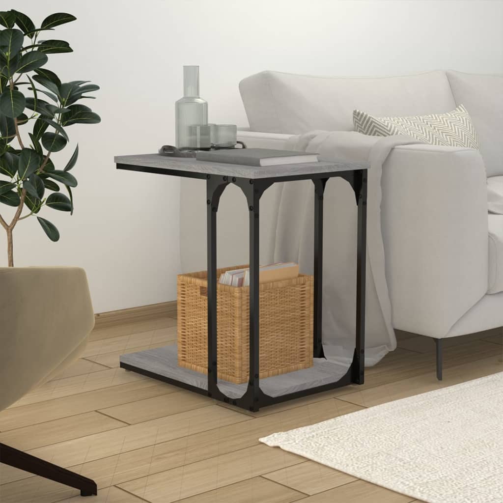 Beistelltisch Schwarz 50x35x52 cm Holzwerkstoff