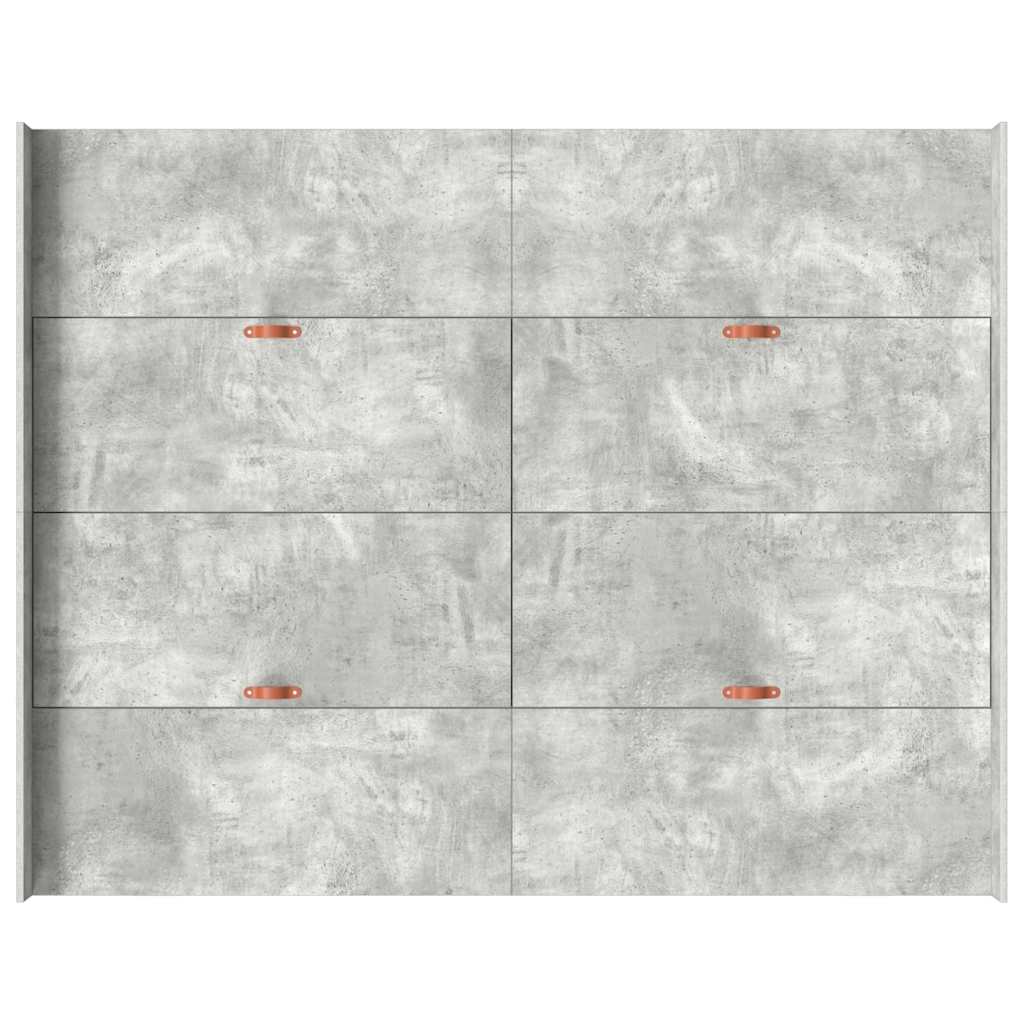 Aufbewahrungsbettgestell Weiß 200 x 200 cm Holzwerkstoff