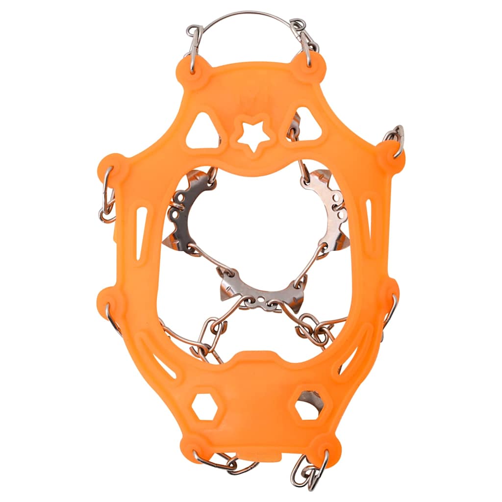 Eiskrallen für Schuhe mit 10 Spikes Orange S