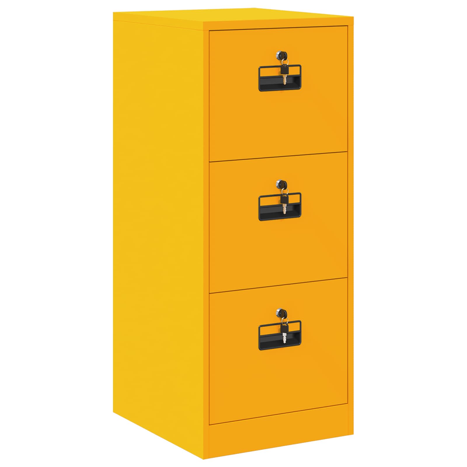 Aktenschrank 2 pcs Schwarz 44 x 50 x 139 cm Kaltgewalzter Stahl