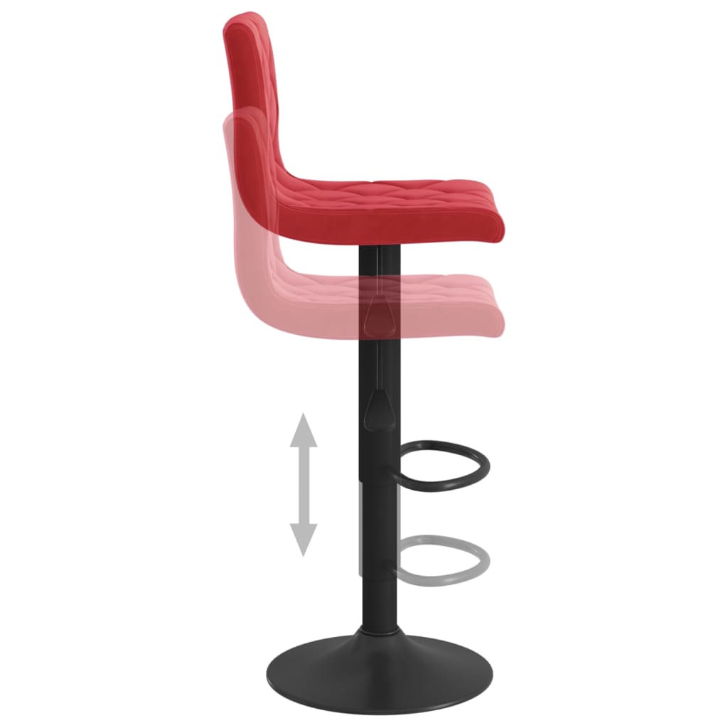 Barhocker 2 Stk. Creme Samt