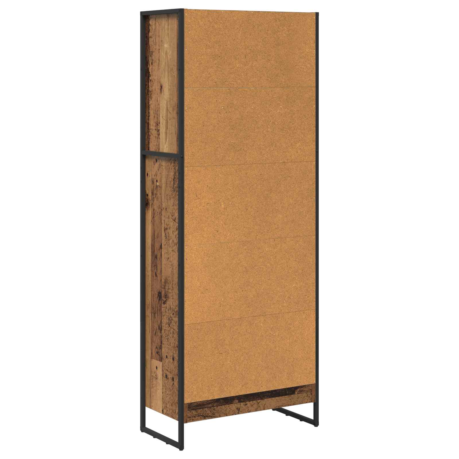 Bücherregal 2 pcs Schwarz Eichen-Optik 60 x 30 x 189,5 cm
