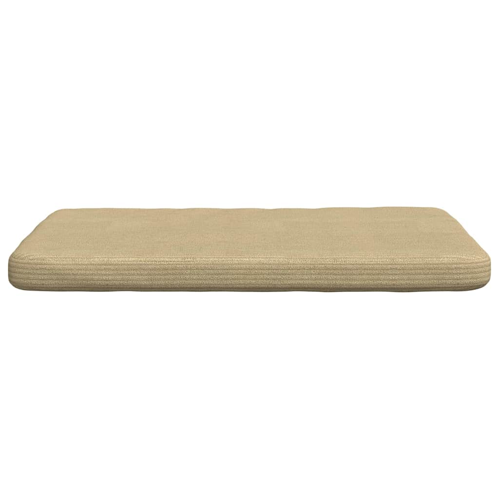 Sitzkissen 4 pcs Hellgrau 40 x 40 x 3 cm Cordstoff