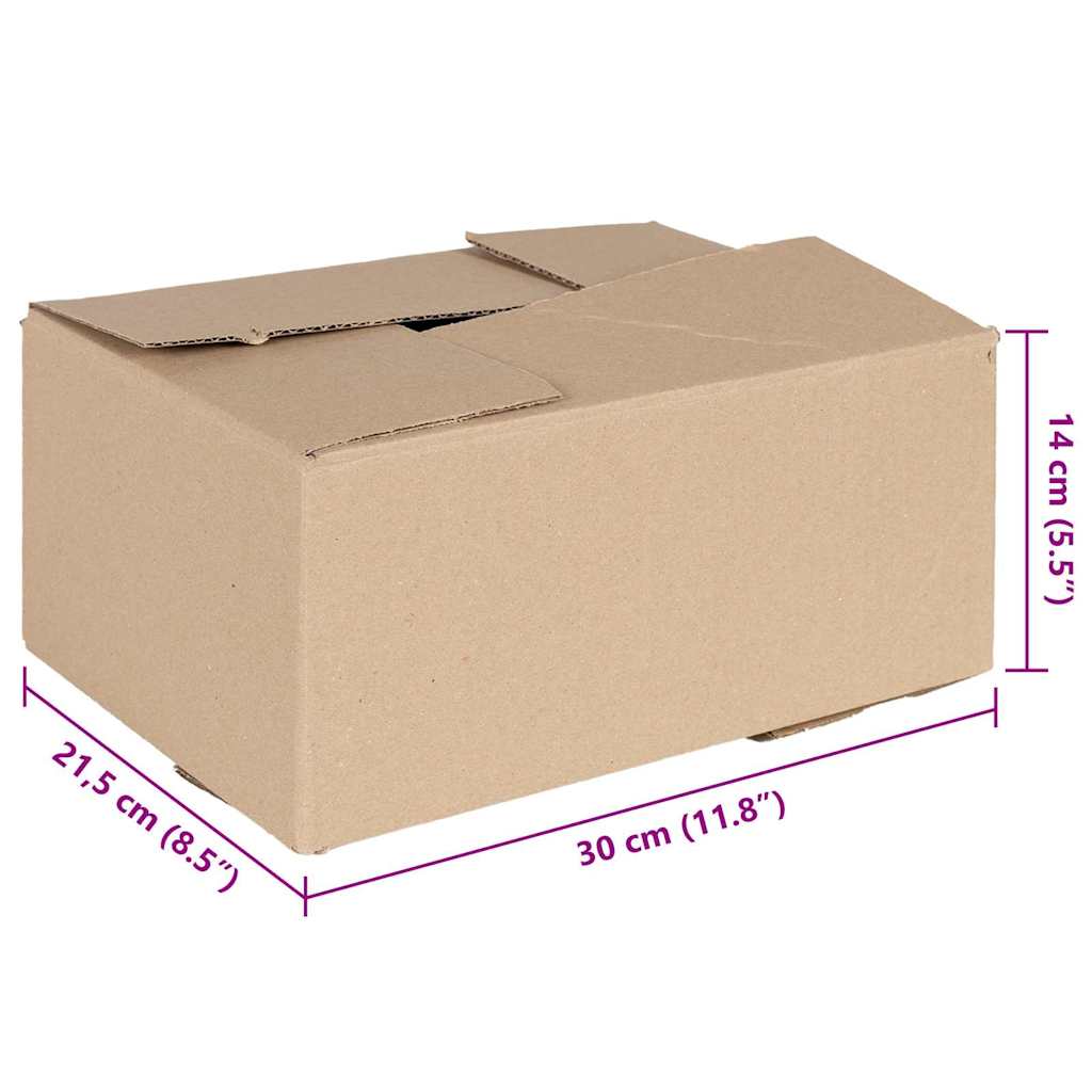 Faltbox mit Speicher 50 pcs Natur 15 x 15 x 8 cm Karton