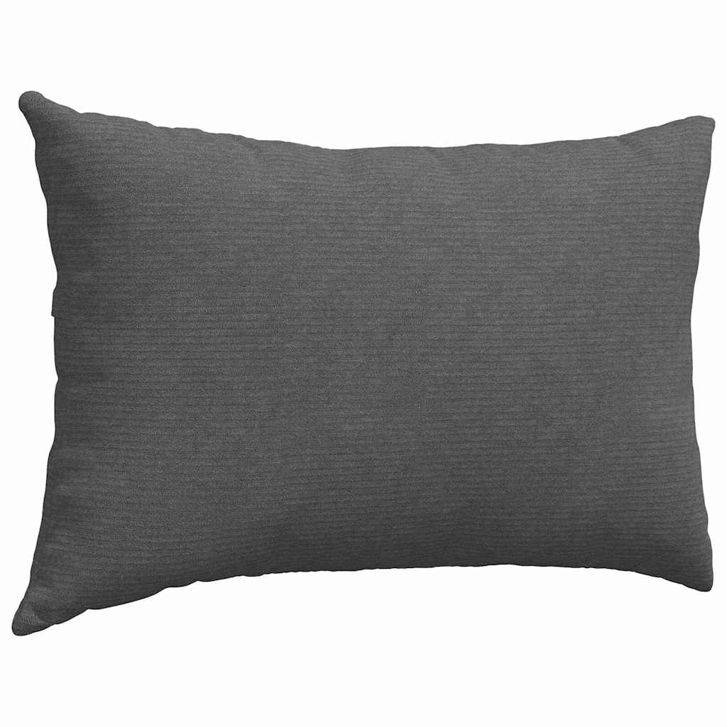 Sofakissen 2 Stück Hellgrau 50 x 30 cm Cordstoff