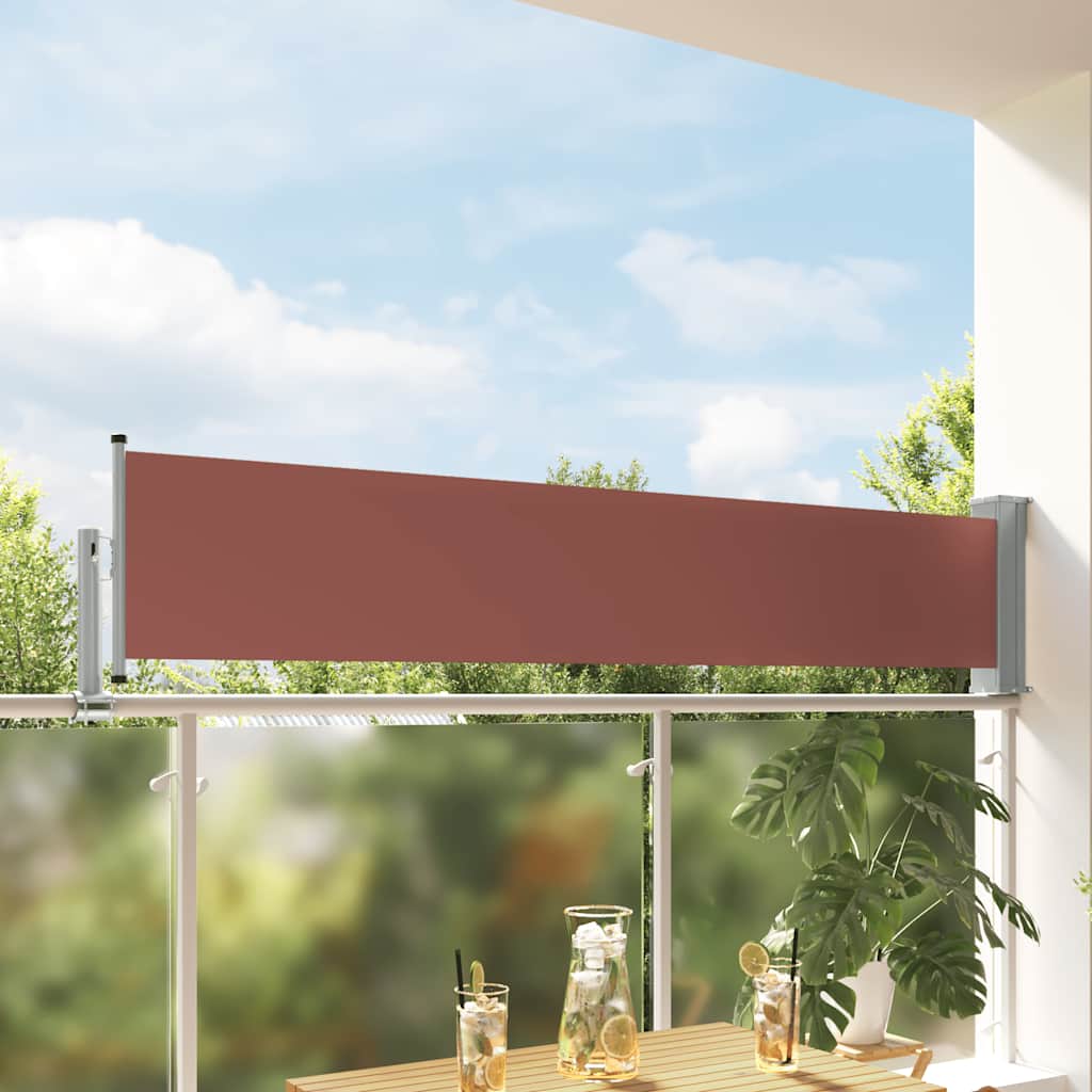 Seitenmarkise 60 x 300 cm 100% Polyester Eisen Stahl