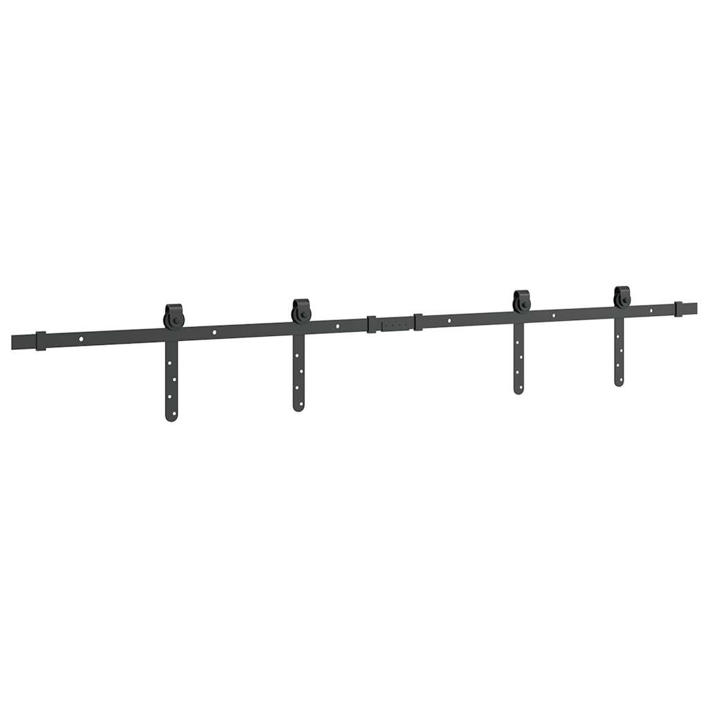 Schiebetürbeschlag Set für Schranktüren 91 cm Karbonstahl