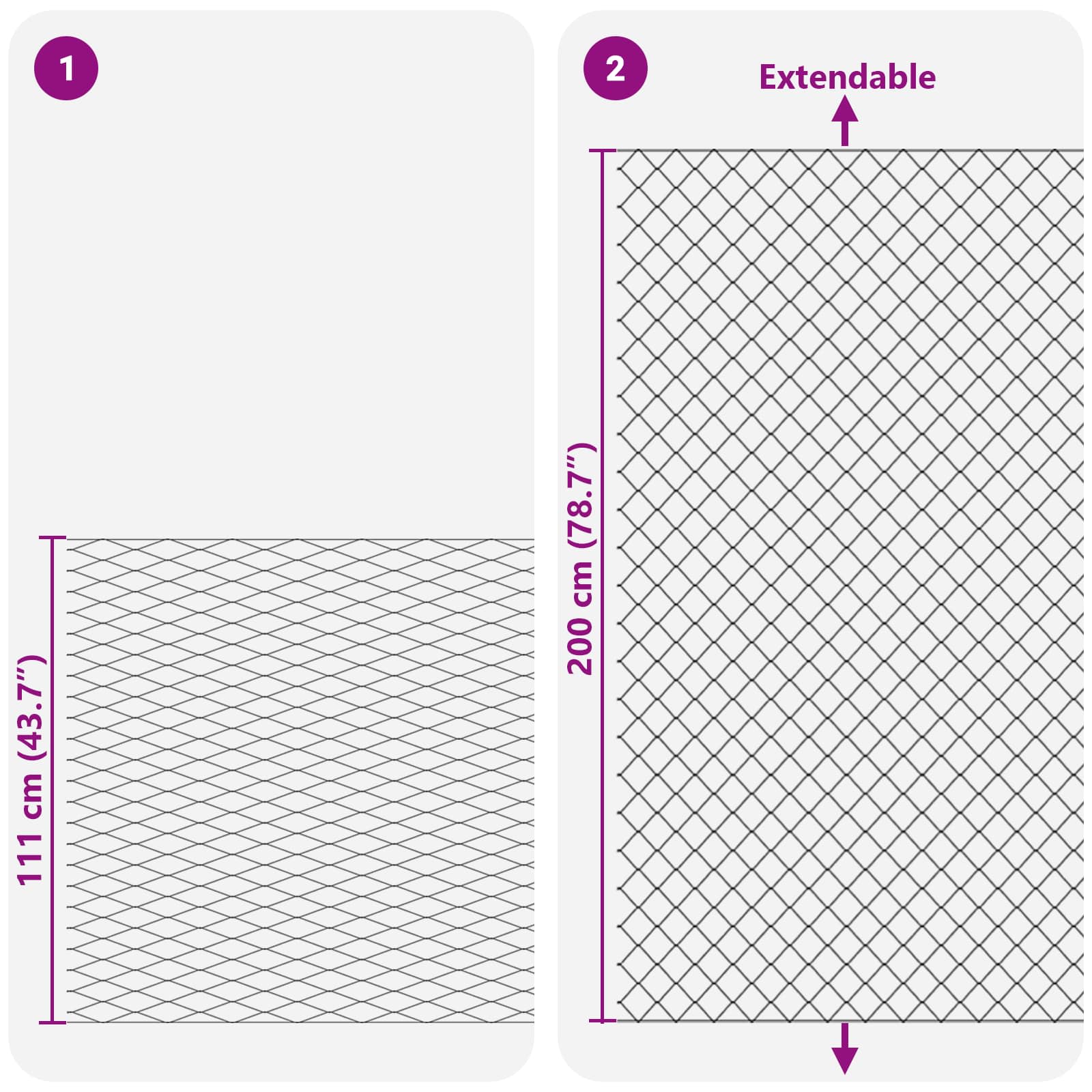 Kettenzaun Verzinkt 2 x 10 m Glas
