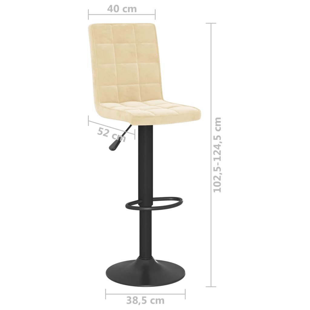 Barhocker Rosa Samt