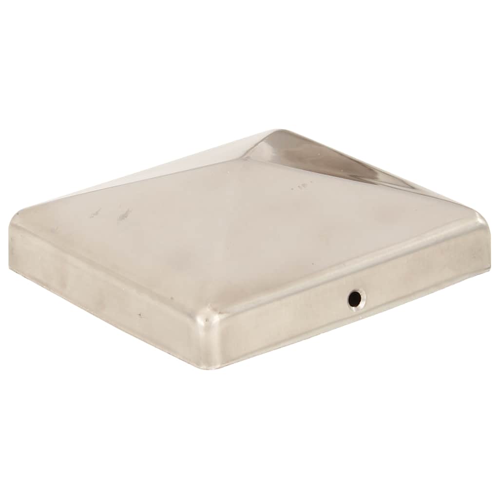 Pfostenkappen 6 Stk. Pyramide Edelstahl 91 x 91 mm