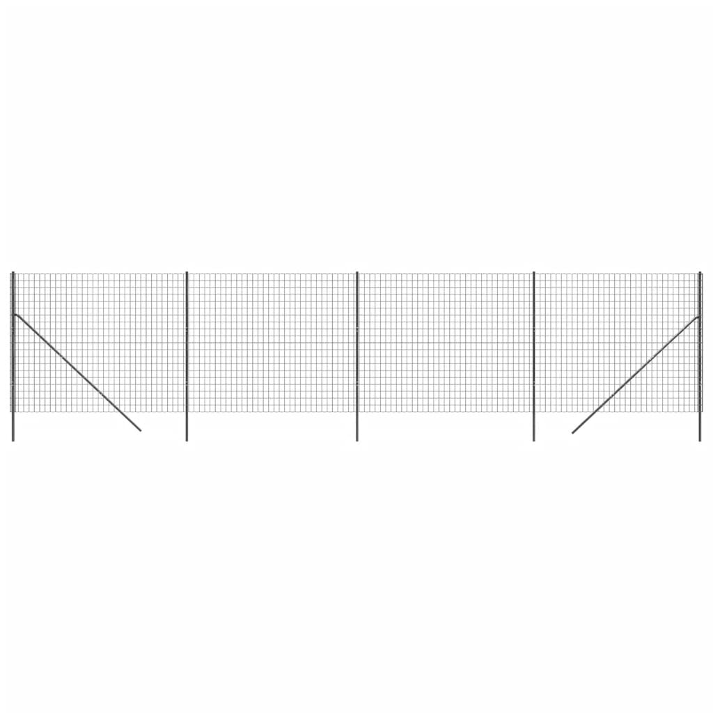 Maschendrahtzaun Grün 2x25 m Verzinkter Stahl
