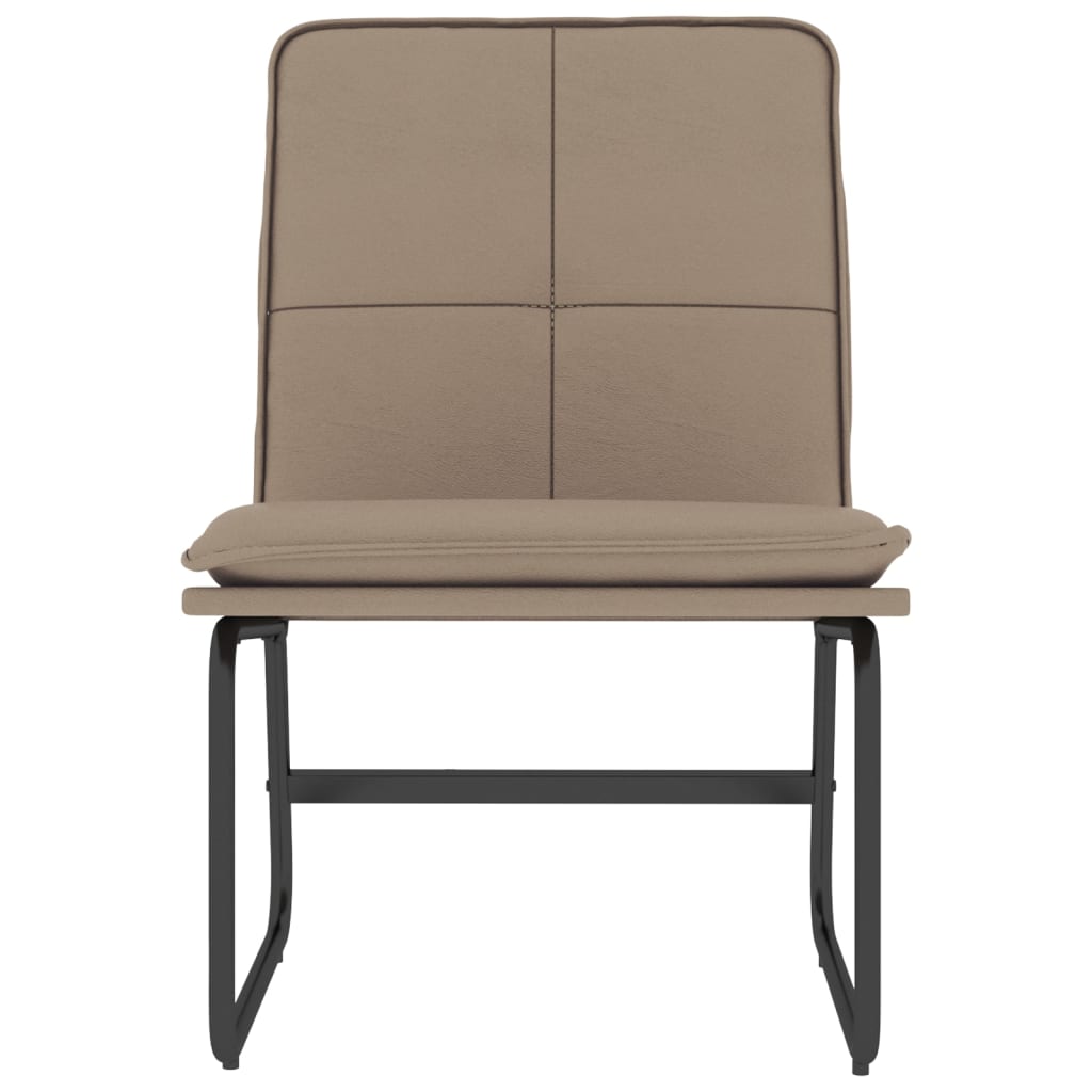 Loungesessel Creme 54x75x76 cm Kunstleder