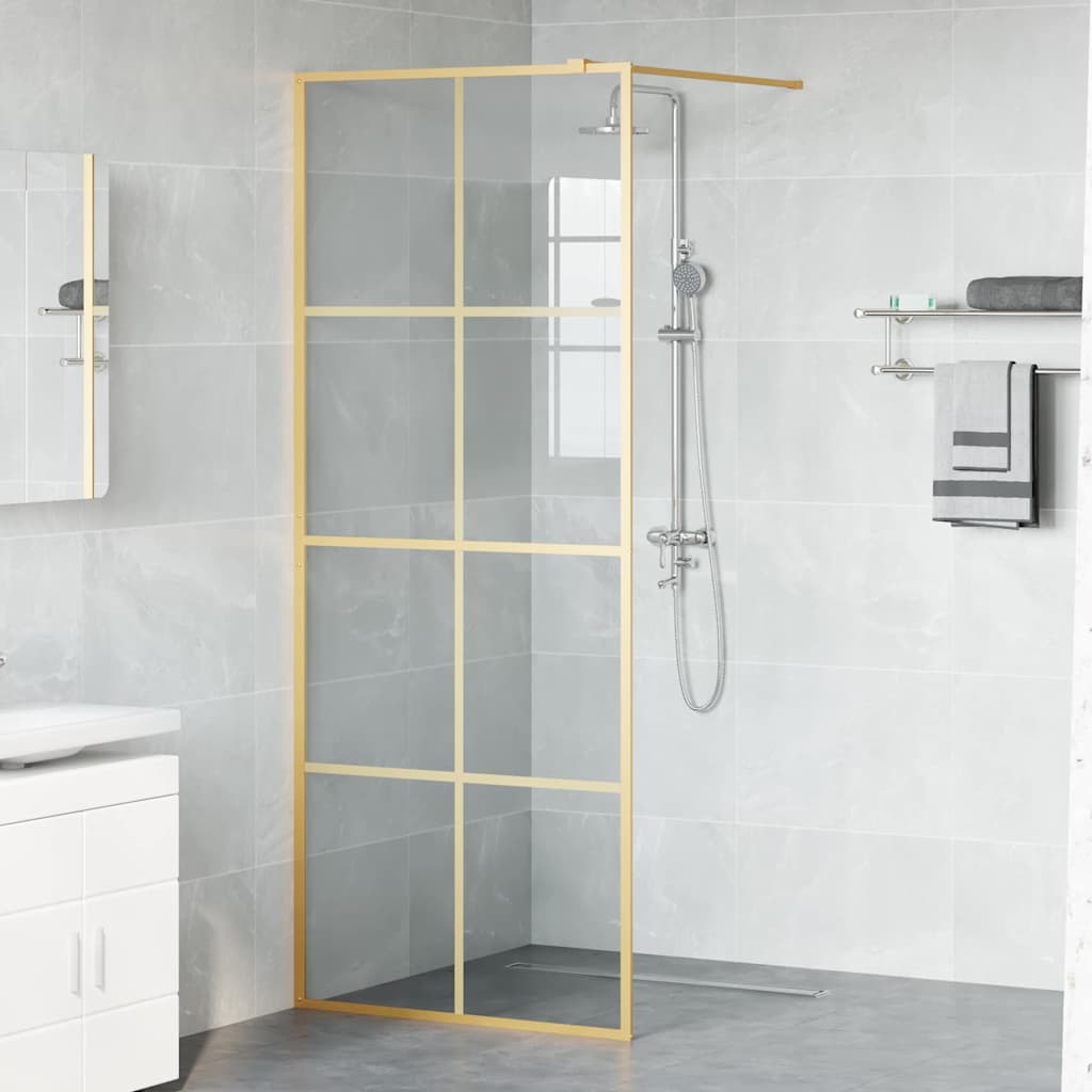 Duschwand für Begehbare Dusche mit Klarem ESG Glas 80x195 cm