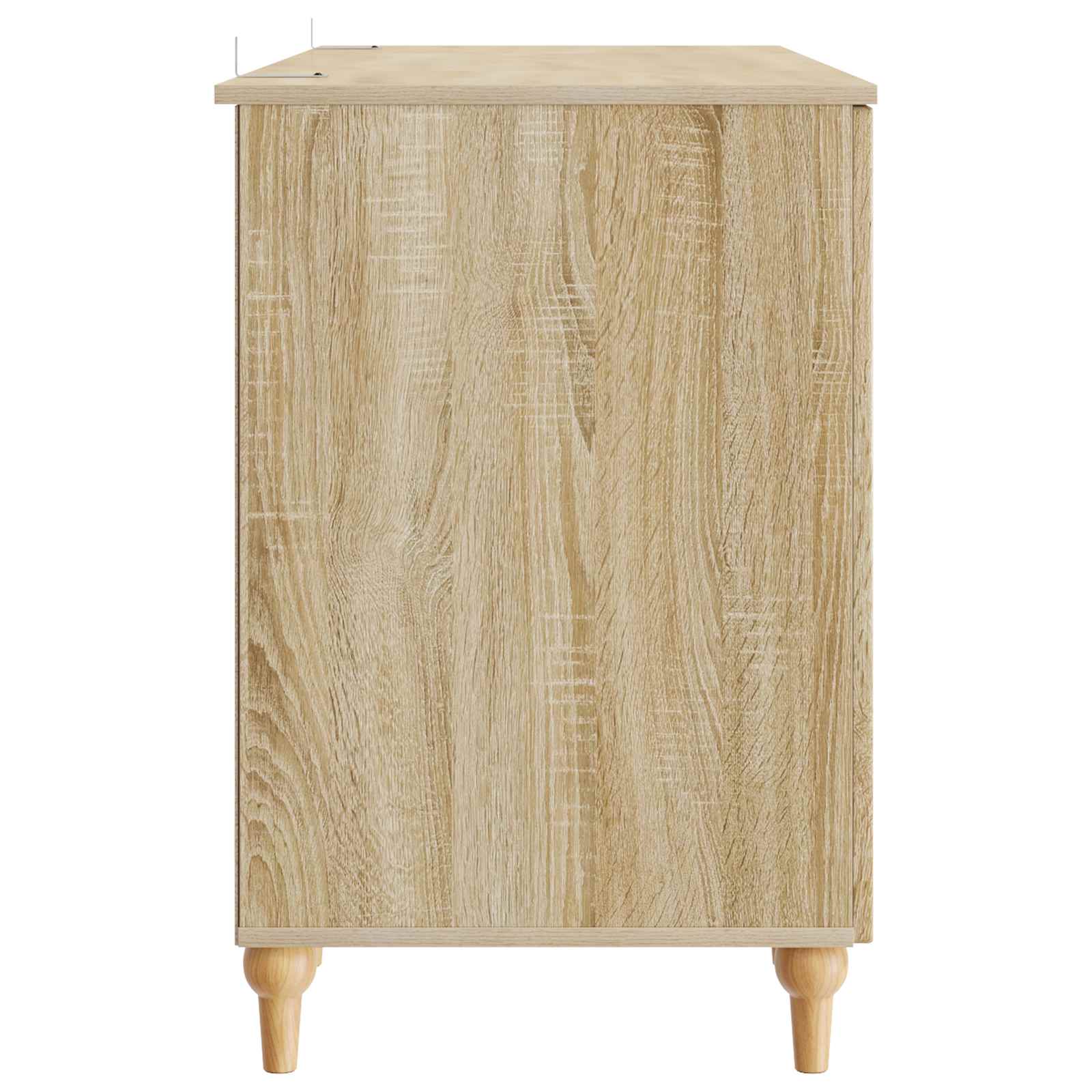 Schreibtisch mit Regal Schwarz 142,5 x 50 x 75 cm Holzwerkstoff