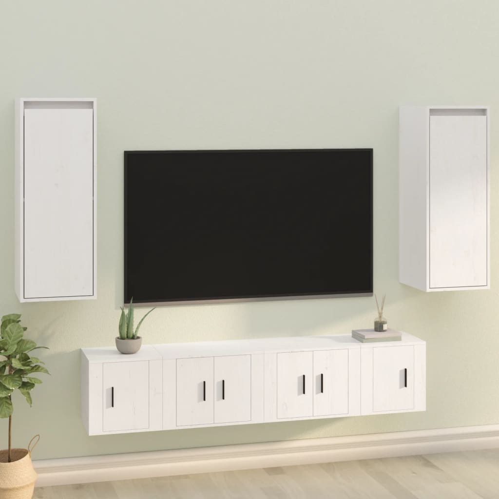 Wandschrank 30x30x80 cm Massivholz Kiefer