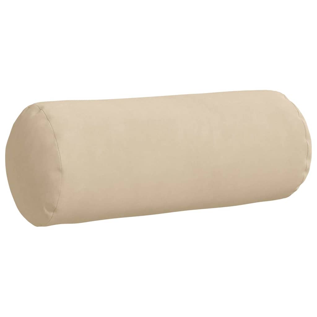 Bolsterkissen 2 Stück Taupe Ø 15 x 40 cm Mikrofaserstoff