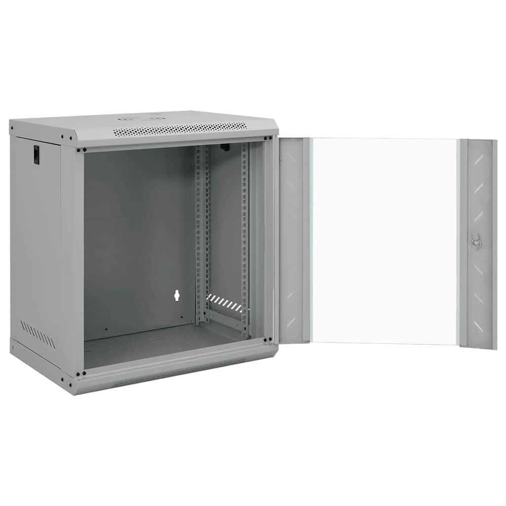 Netzwerkschrank mit Speicher Grau 60 x 45 x 28 cm Stahl