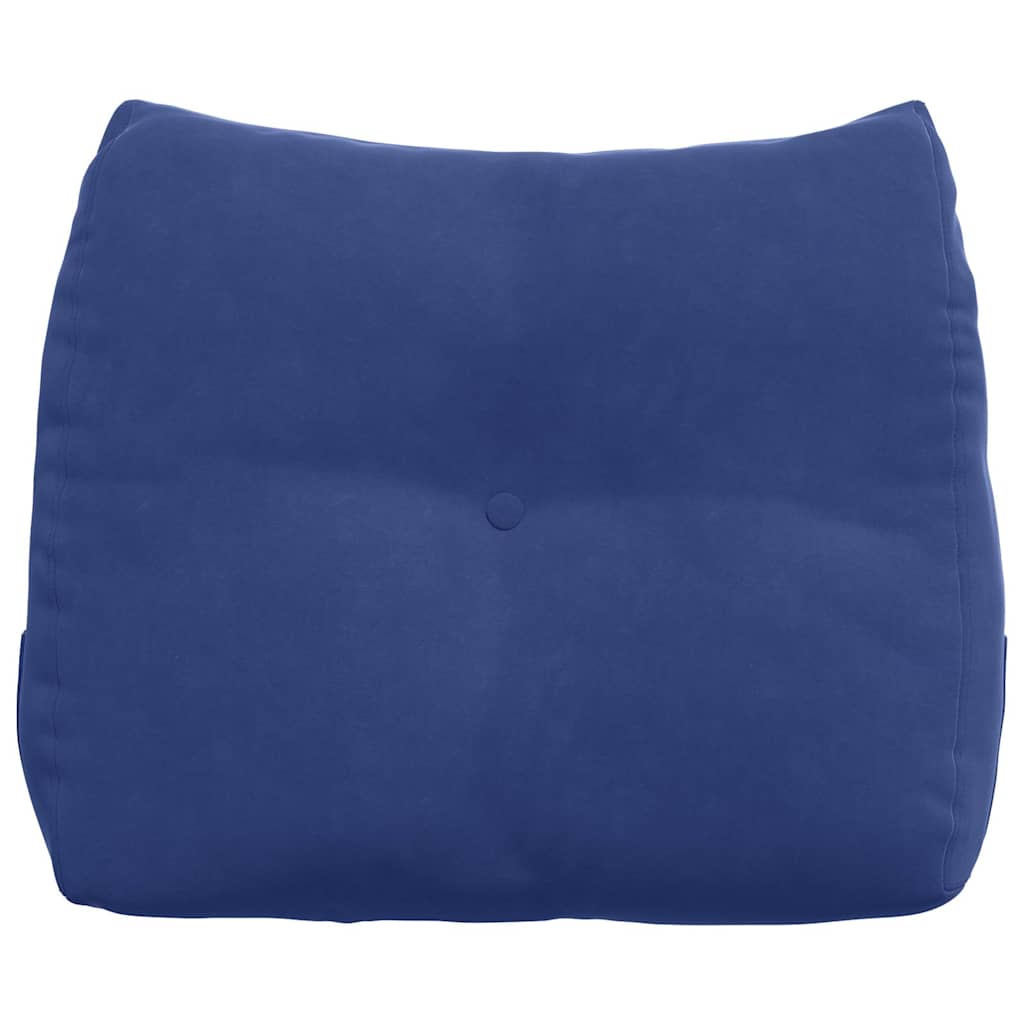 Rückenkissen Blau 45 x 24 x 50 cm Samt