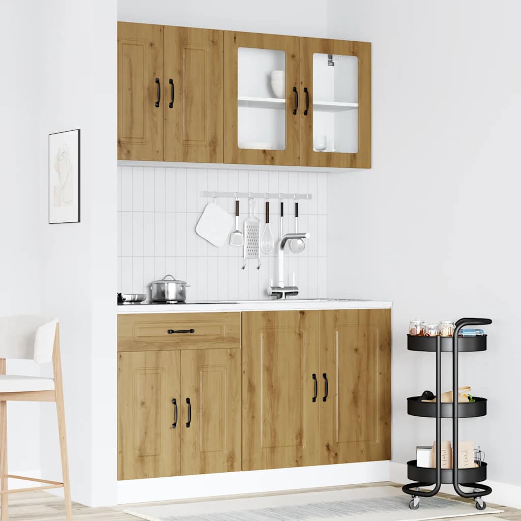 4-tlg. Küchenschrank-Set Kalmar Weiß Holzwerkstoff