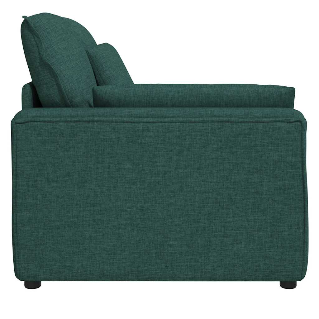 Modulares Sofa Endmodul mit Armlehne Kissen Hellgrau 100 cm