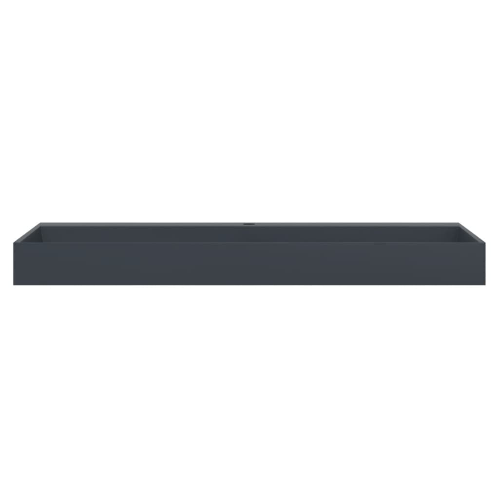 Waschbecken 60x38x11 cm Mineralguss/Marmorguss Mattschwarz