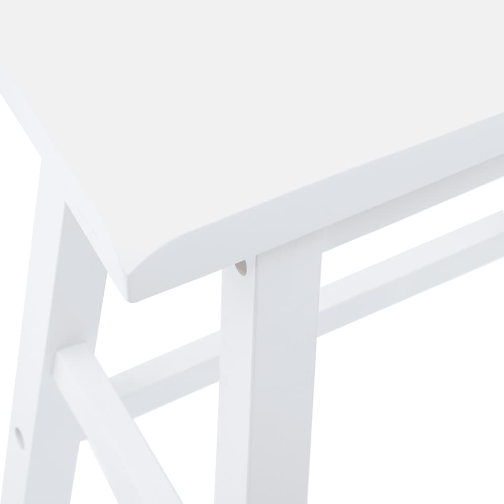Barhocker 2 Stk. Massivholz