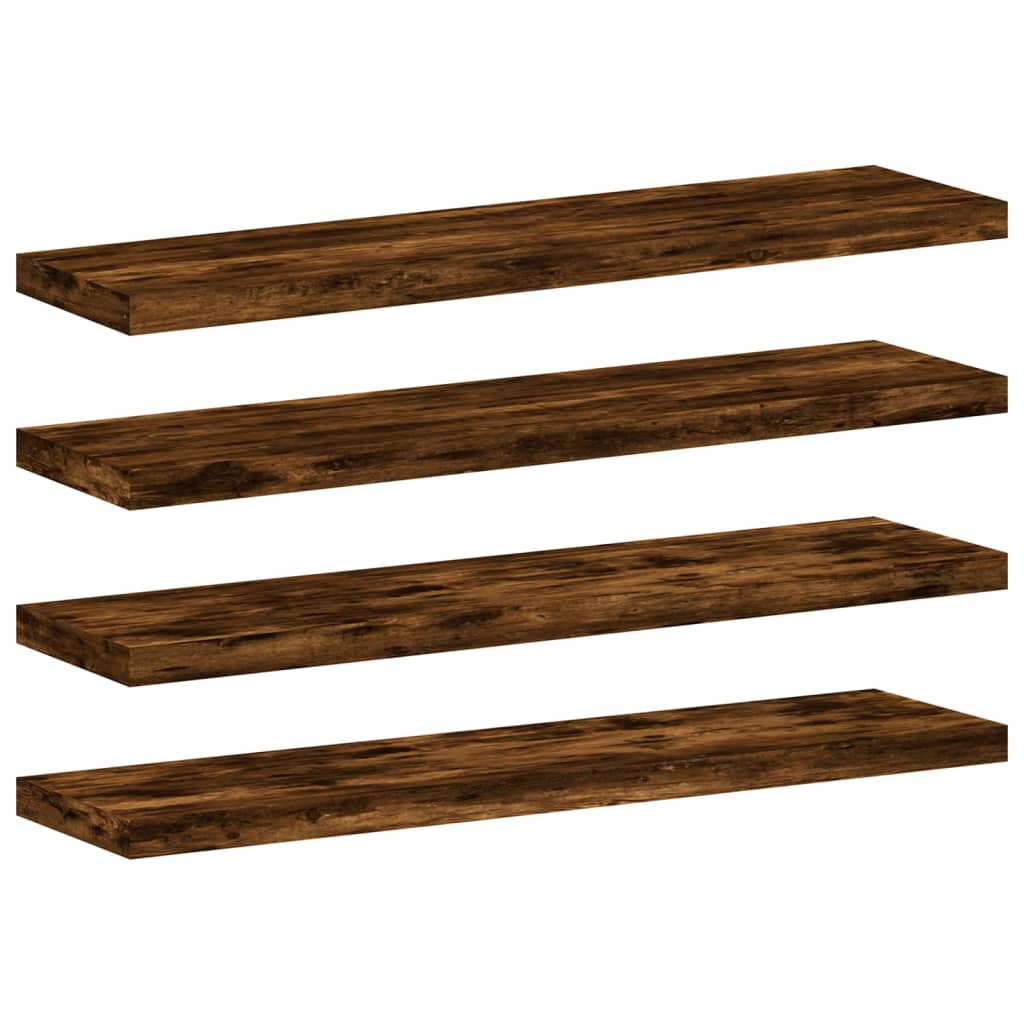 Bücherregal-Bretter 4 Stk. Weiß 40x10x1,5 cm Holzwerkstoff