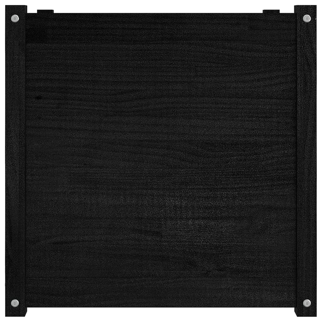 Pflanzkübel 2 Stk. Weiß 60x60x60 cm Massivholz Kiefer