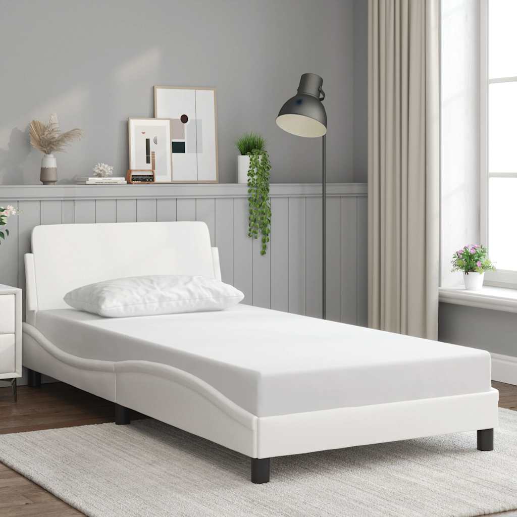 Bettgestell "Dover" Schwarz 80x200 cm Kunstleder