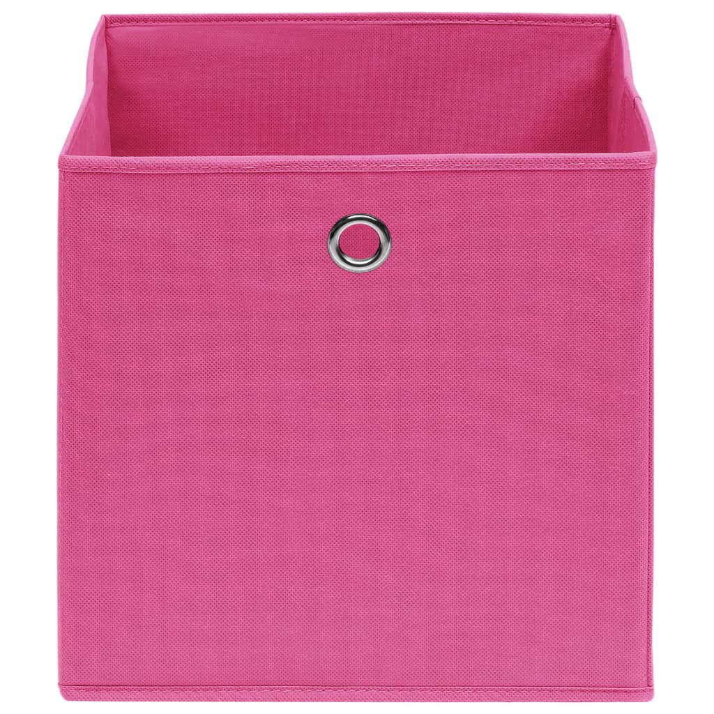 Aufbewahrungsboxen mit Deckeln 10 Stk. 28x28x28 cm Schwarz
