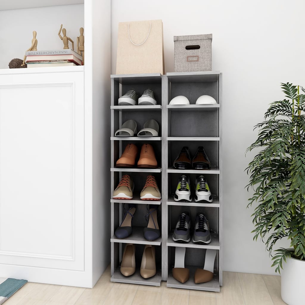 Schuhschrank Weiß 27,5x27x102 cm Holzwerkstoff