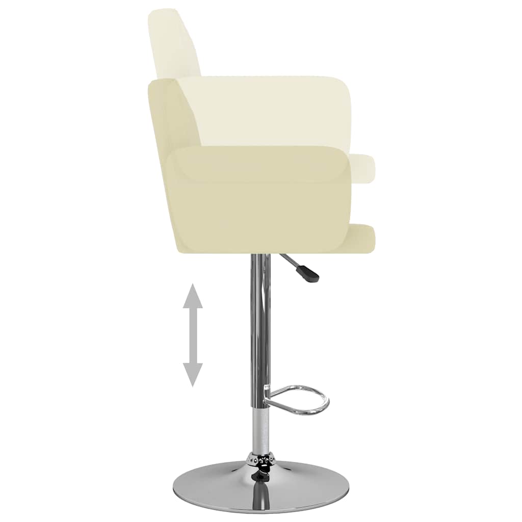 Barhocker 2 Stk. Weiß Kunstleder
