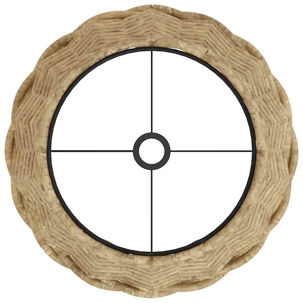 Lampenschirm Weiß Ø15x12 cm Korbweide