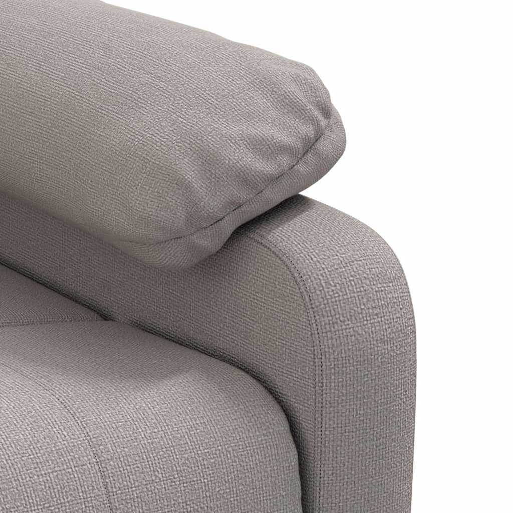 Massagesessel Elektrisch Dunkelgrau Stoff
