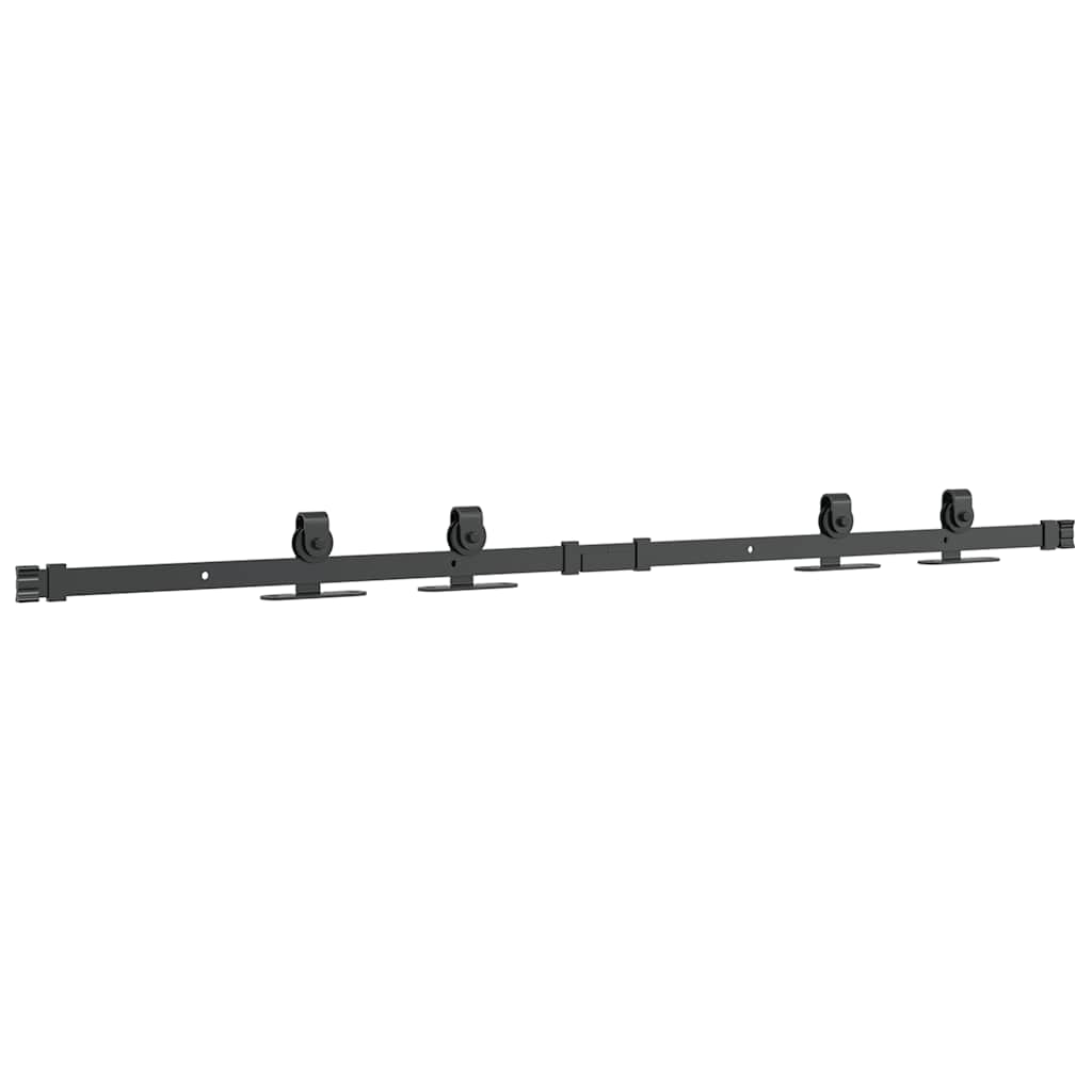 Schiebetürbeschlag Set für Schranktüren 91 cm Karbonstahl