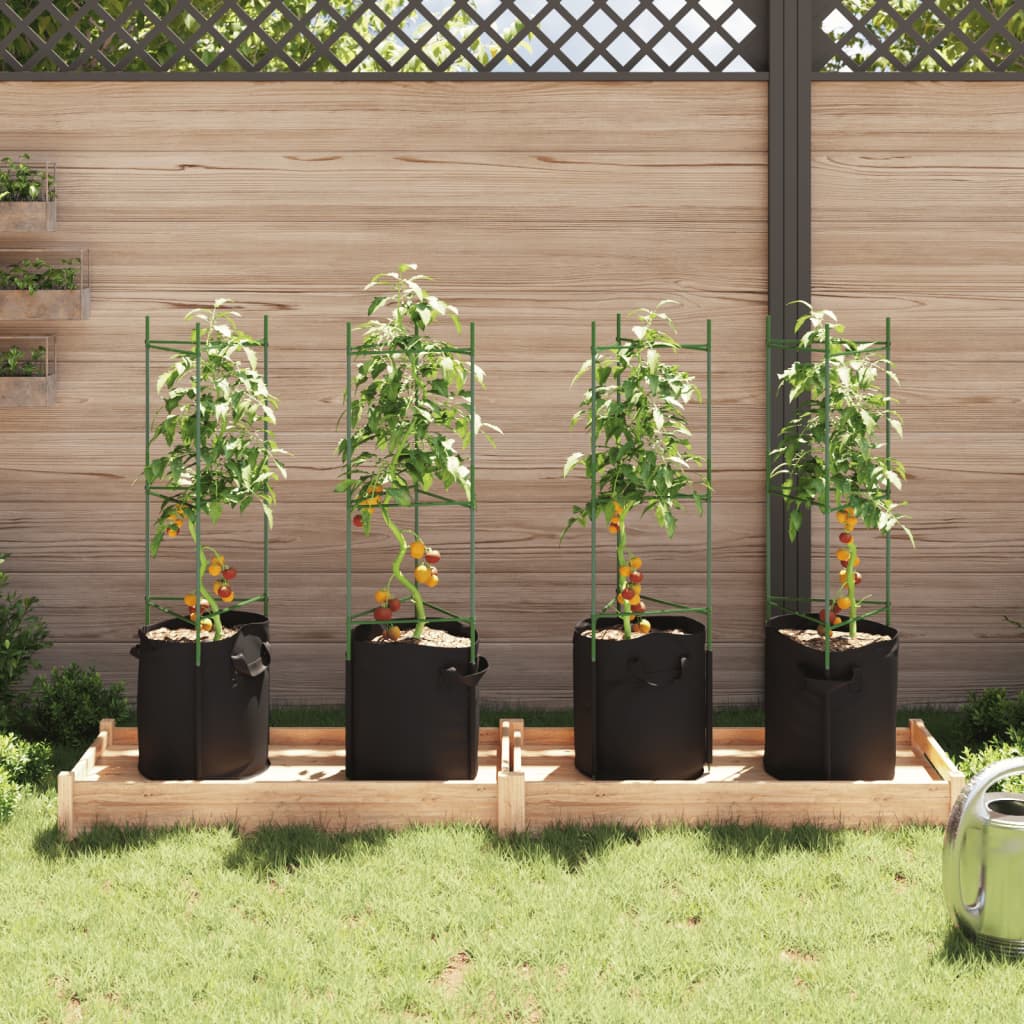 Tomatenkäfige 8 Stk. 116 cm Stahl und PP