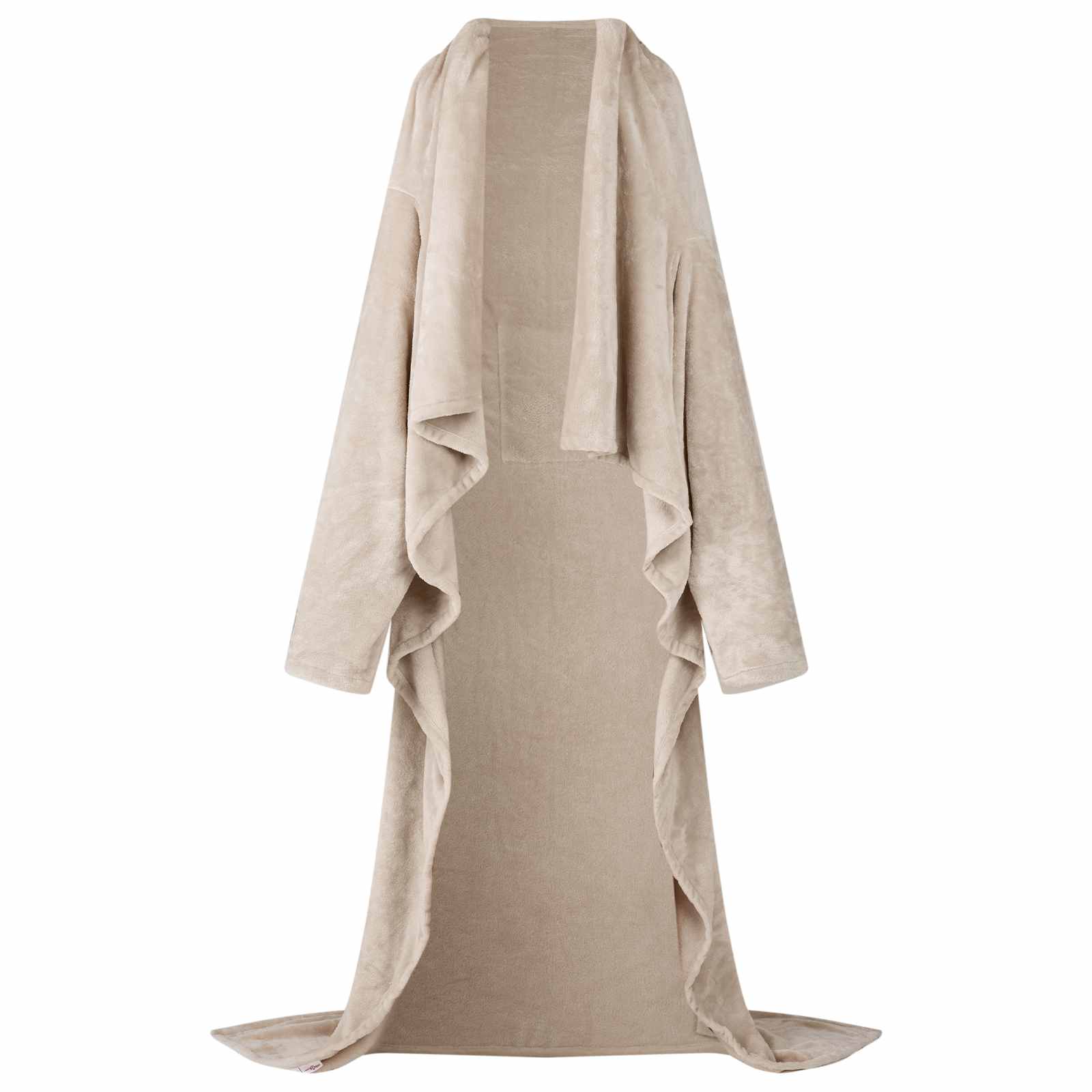 Decken-Hoodie Beige F Flanell