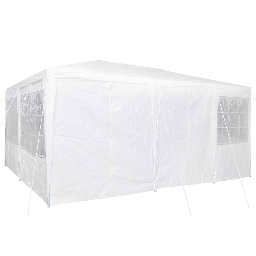 Party-Zelt Weiß 400 x 400 x 266 cm Polyethylen
