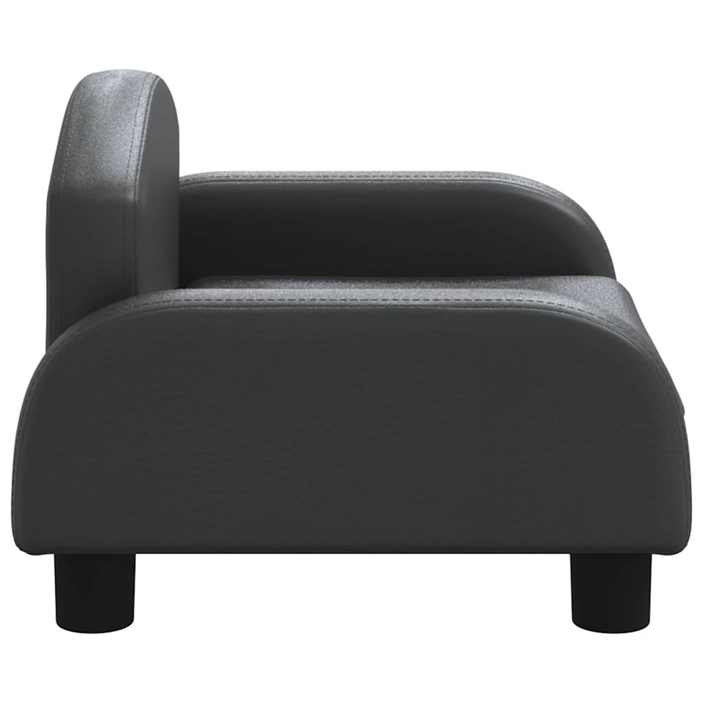 Hundebett Dunkelgrau 70x45x30 cm Stoff