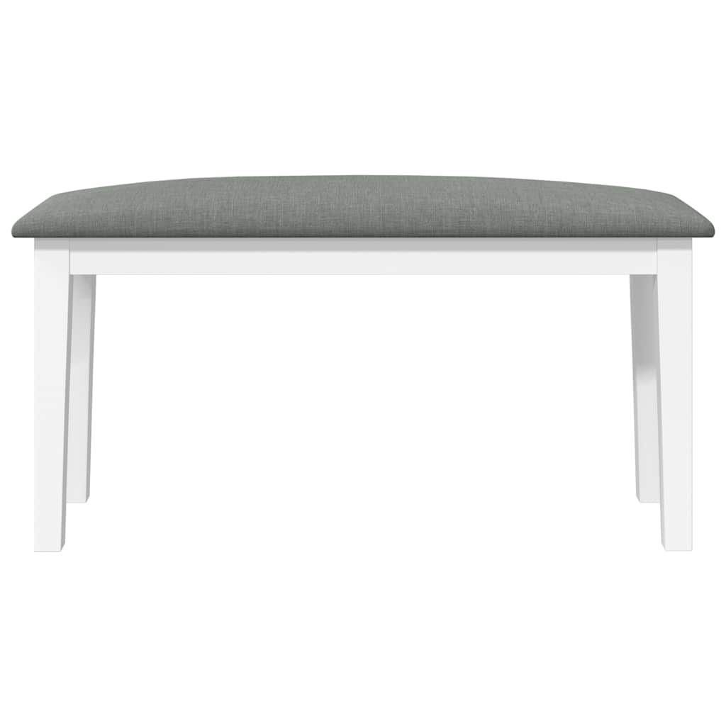 Bank 90 cm Braun Massivholz Gummibaum