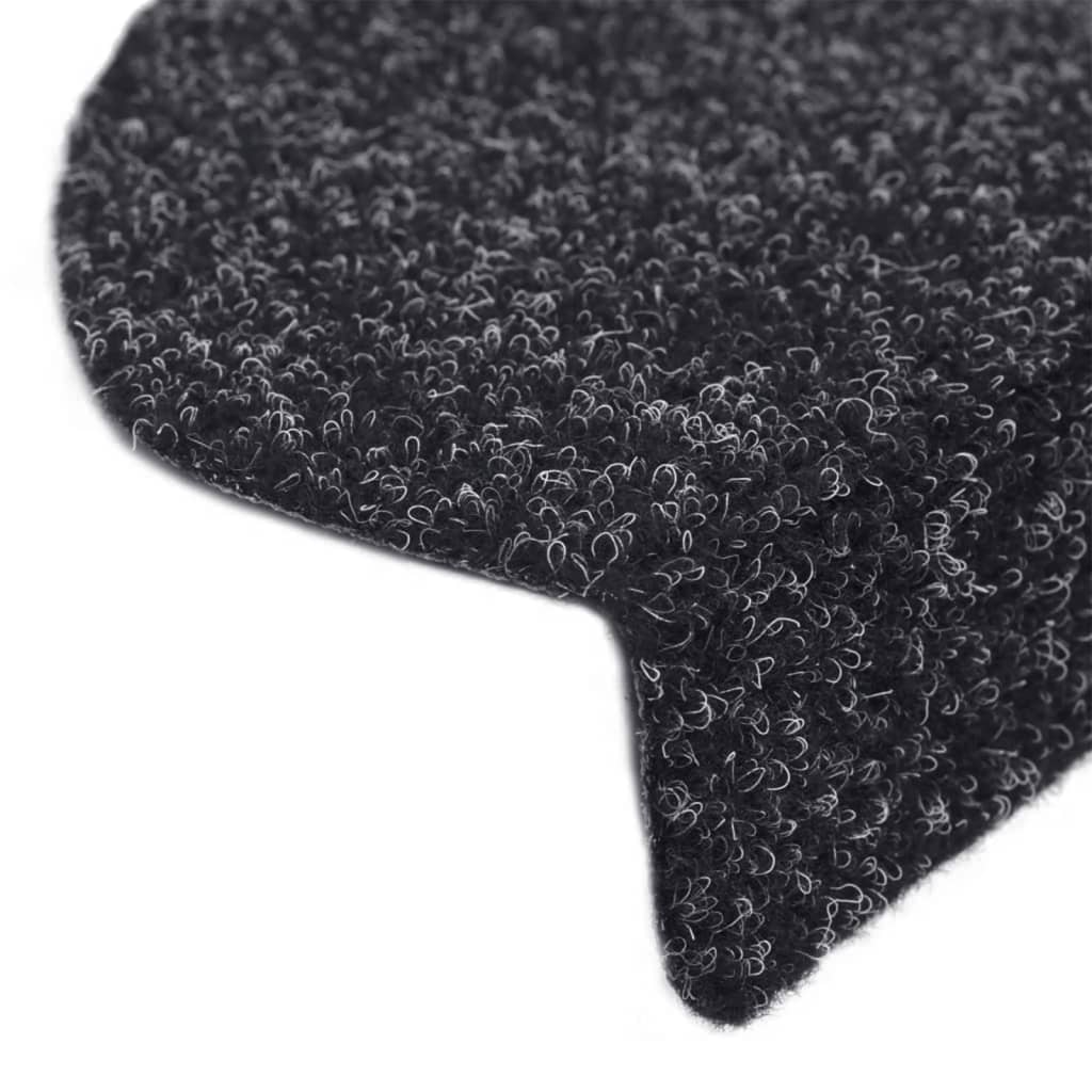 Stufenmatten Selbstklebend 15 Stk. 56x17x3 cm Hellbraun Halbrund