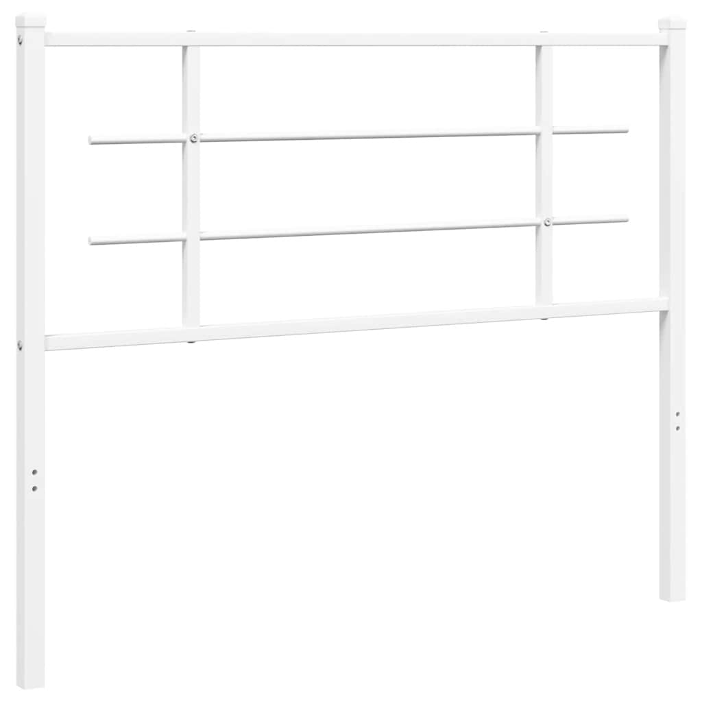 Ersatz-Kopfteil Metall Weiß 100 cm