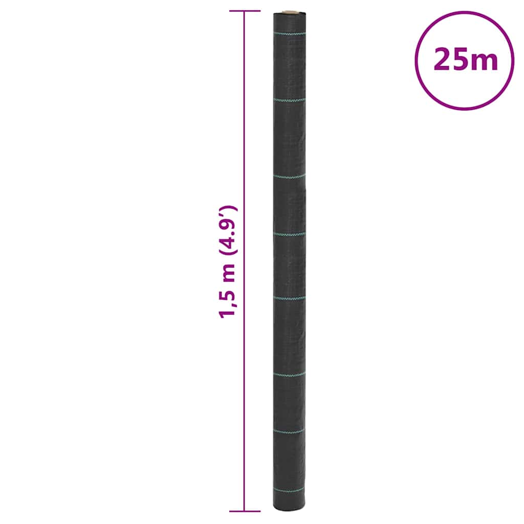 Unkrautvlies Schwarz 4x10 m PP