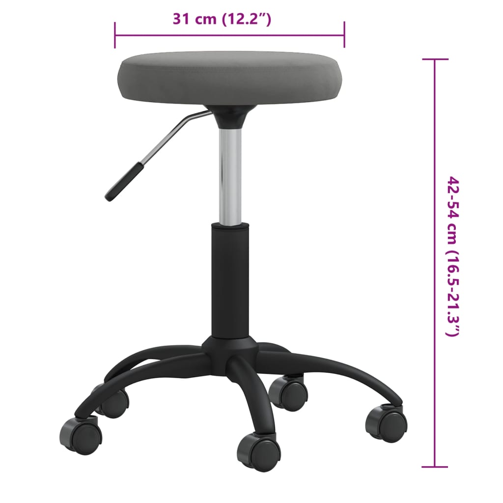 Massagehocker Samt Senfgelb