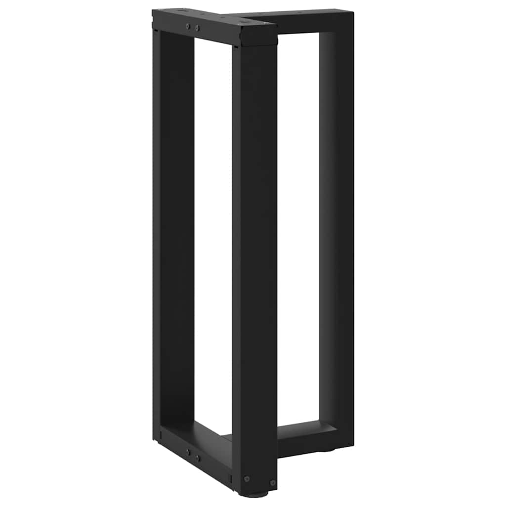 Couchtischbeine T-Form 2 Stk. Schwarz 30x25x(30-31) cm Stahl