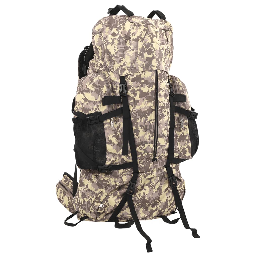 Wanderrucksack Schwarz 60 L Oxford-Gewebe