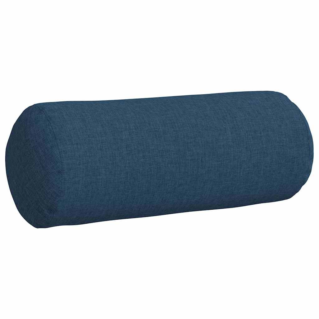 Bolsterkissen 2 Stück Hellgrau Ø 15 x 40 cm Stoff
